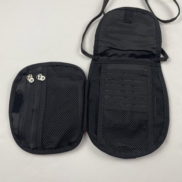 Columbia Mini Crossbody Purse Travel Wallet Card Slots Zip Pockets Black - Picture 6 of 10